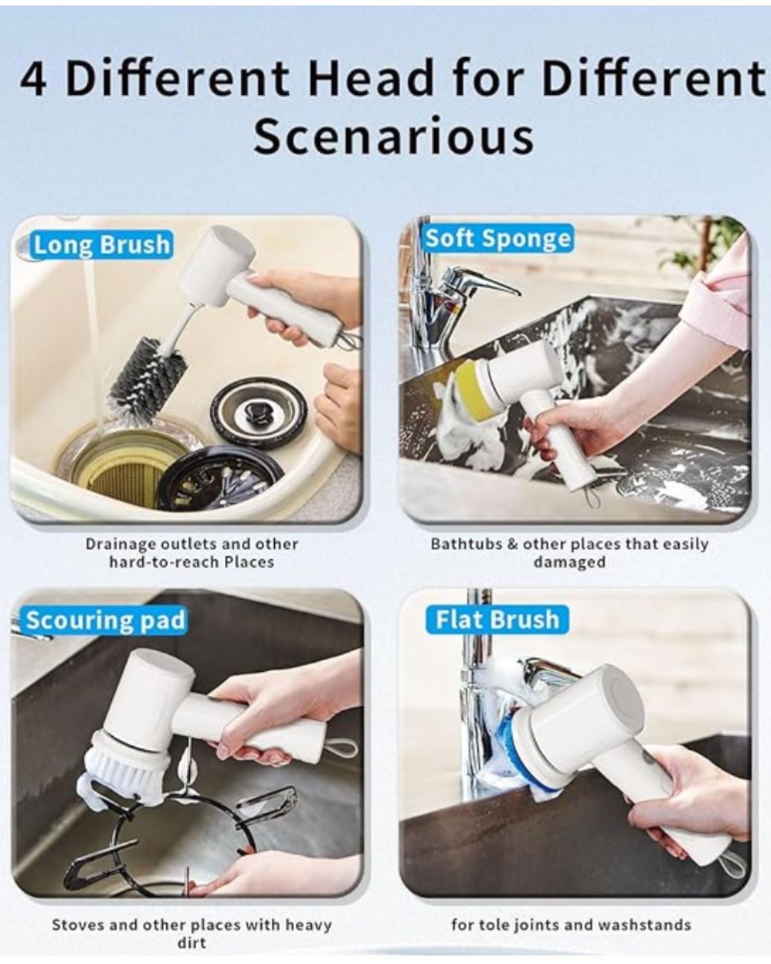 Wireless Electric Cleaning Brush